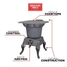 Coal Stove_USStove_SR57E_Features