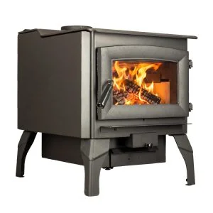 US Stove 3,200 Sq. Ft. Large Pedestal Wood Stove with Blower