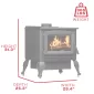 Wood Stove_USStove_US2500E-BL_Dims