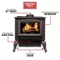Wood Stove_USStove_US2500E-BL_Features