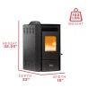 Pellet Stove_Ashley_AP5613_Dims