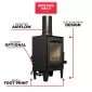 Wood Stove_USStove_TH-100_Features
