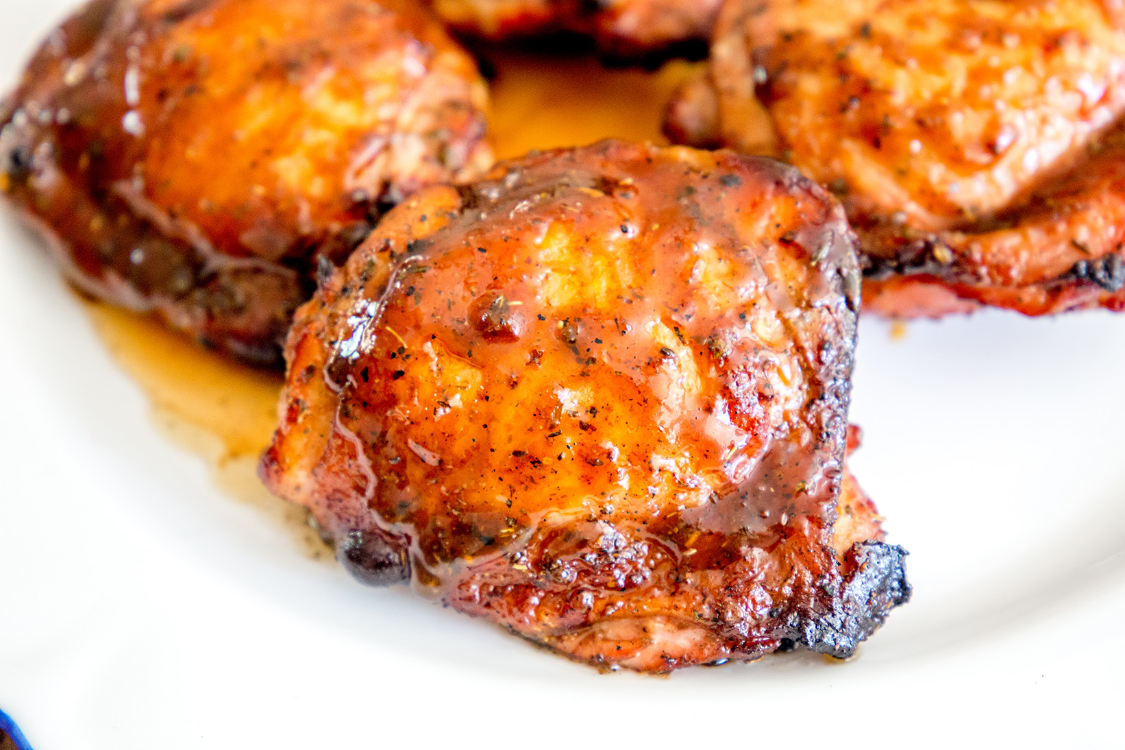 Grilled Honey Balsamic Chicken Thighs