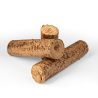 Compressed Logs Close Up